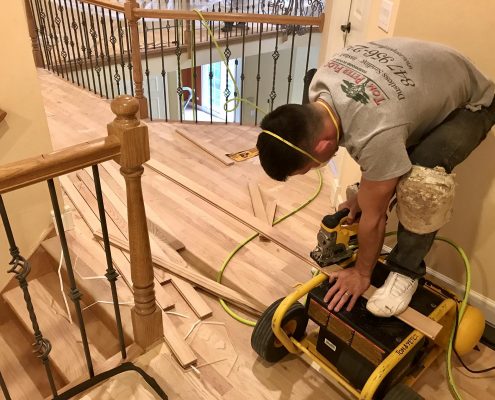 Hardwood flooring installation services in Winnetka